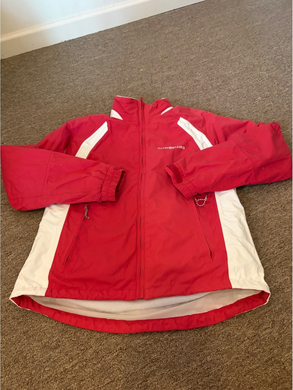 Henri Lloyd pink and White Marine Technology Jacket Small